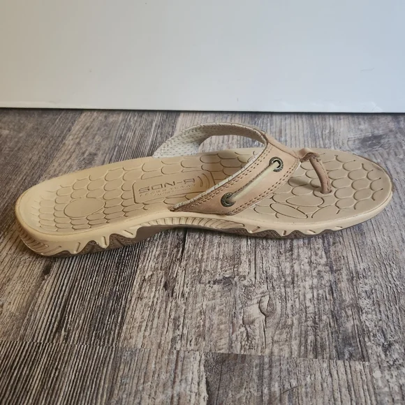 Women’s Sperry Top-Sider SON-R Pulse Thong Beige Sandals Womens Size 9 - Picture 3 of 10
